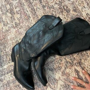 Free People Black Ankle Booties